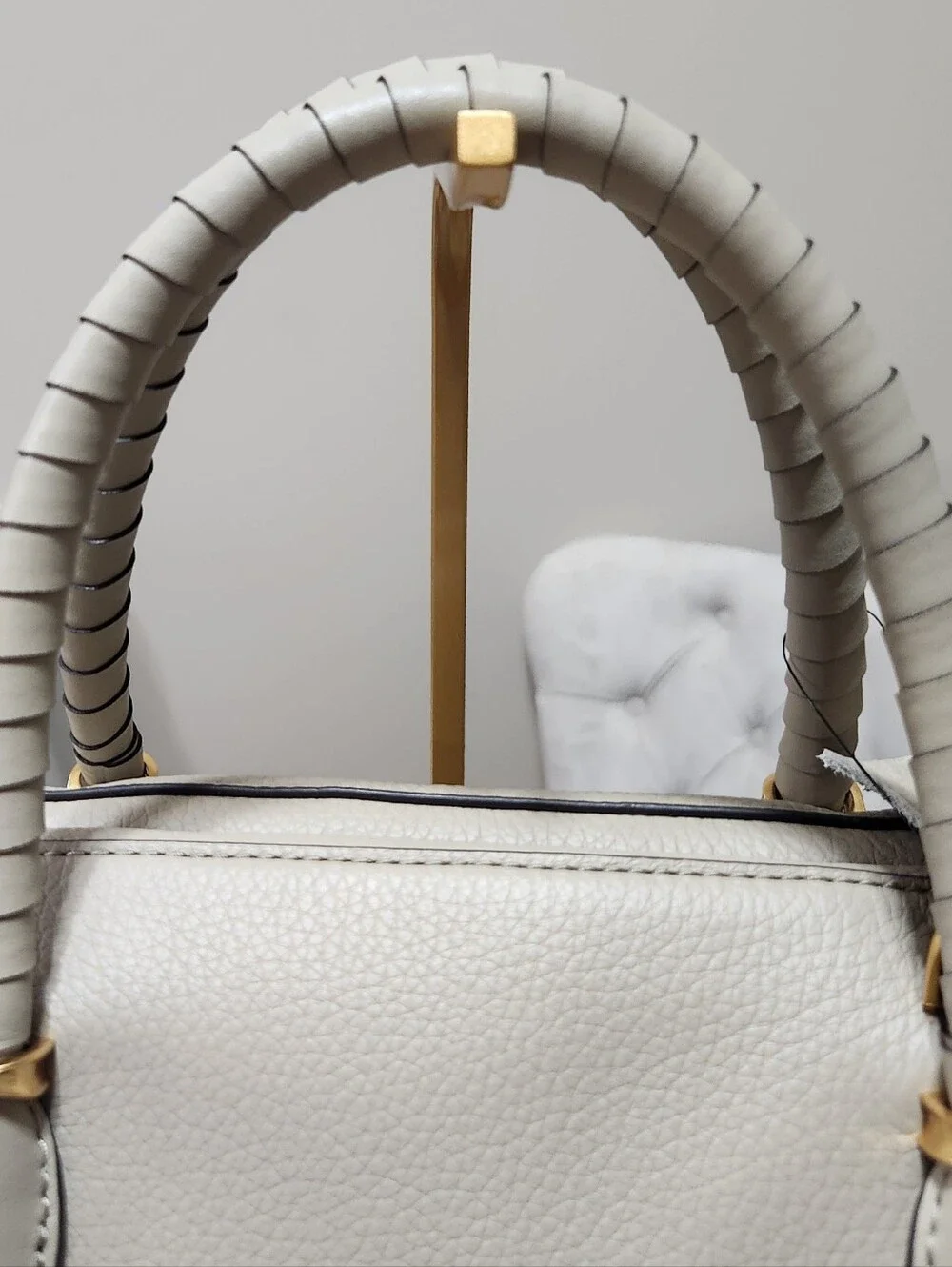 Donna Karen Chantilly Satchel Bag Moth